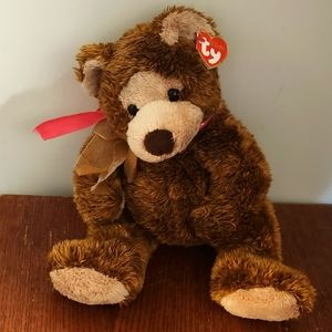 Classic TY 2003 Beanie Baby Brown Bear Griddles 13" NWT